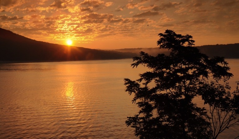 Sunrise over Deep Creek Lake by  Rob Paine