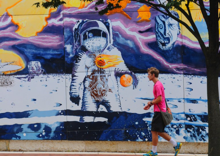 silver spring web wall art two