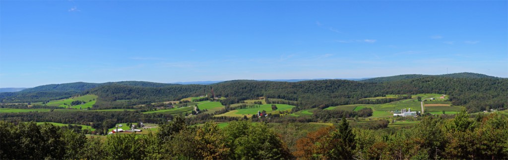 View of Farms in Garrett County, MD., from Rt. 219 Overlook