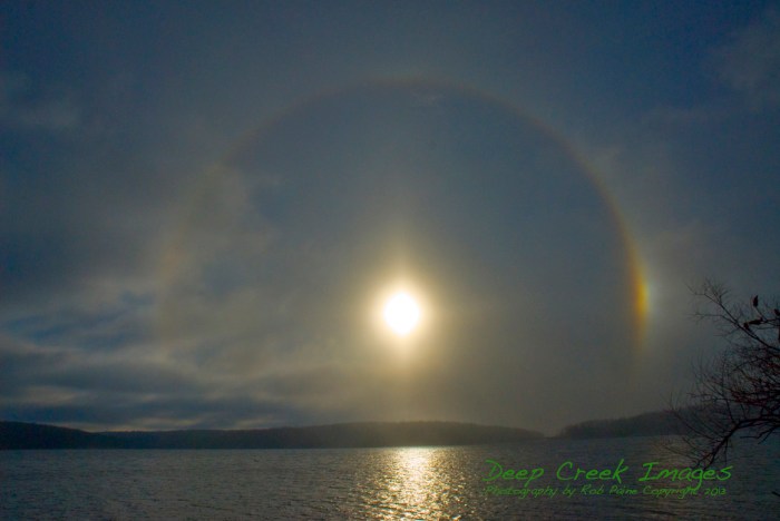 rob paine sun circle over  deep creek lake copy
