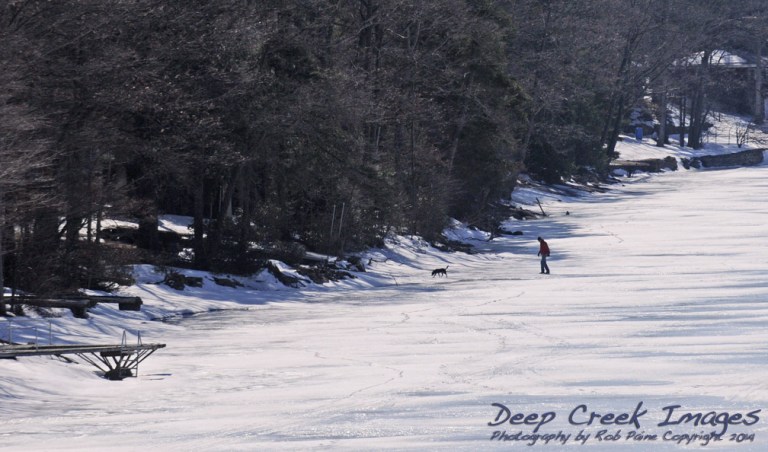 paine walking on deep creek lake