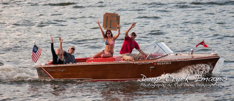 rob paine deep creek lake boat parade two.