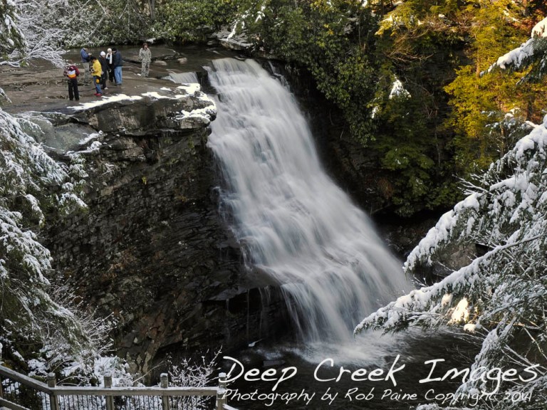 rob paine falls in winter