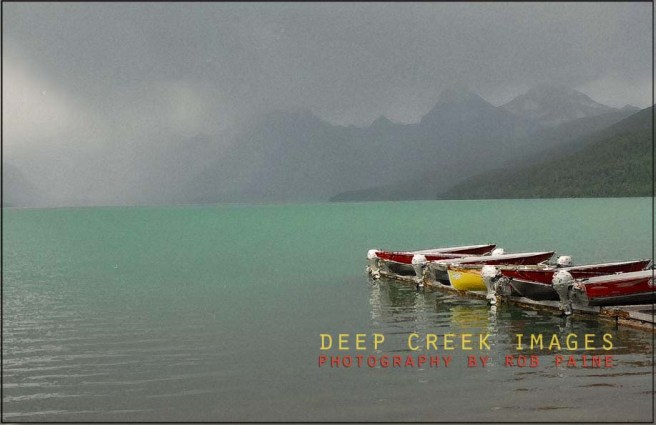 rob-paine-colored-boats-west-glacier